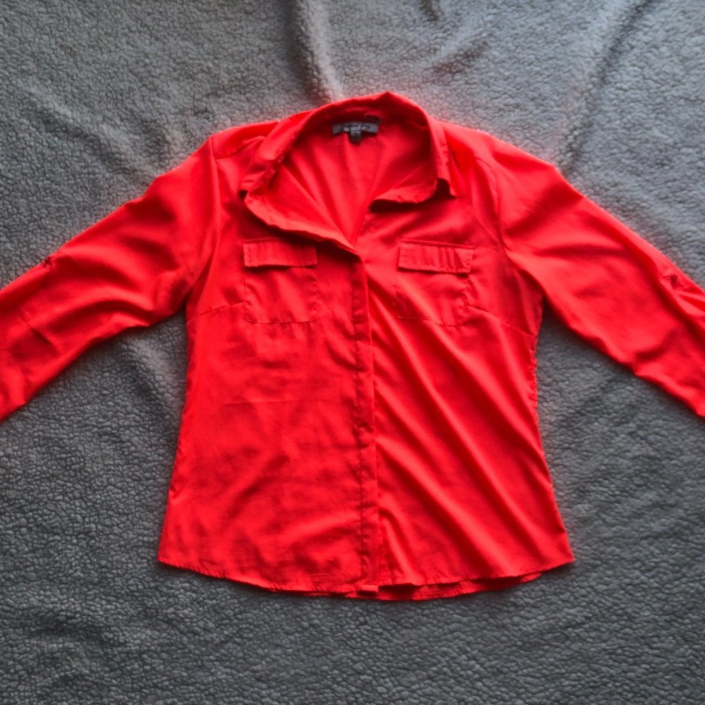 Bright Orange Blouse